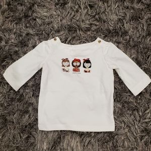 NWOT Cute! Girl's Janie and Jack Shirt size 12-18M